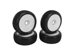 Pneus De Borracha Para Caminhão Rc 1/8 Acessório De Substituição Para Veículo Off Road Hpi Branco 4pcs