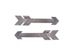 2 Peças Indicador Flecha Madeira Marrom Retro Decoração Parede