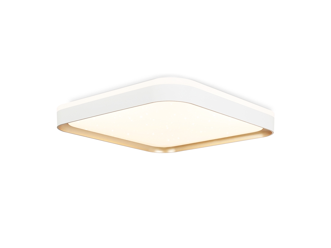 Moderno Quadrado Led Luz de Teto Ouro Branco 44W Regulável com Controle Remoto Lâmpada Do Quarto 40Cm para Sala Estar Cozinha Corredor NETTLIFE