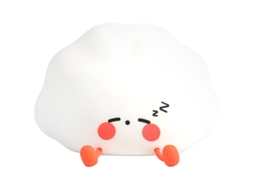 Luminária Noturna em Formato de Bolinho, Abajur de Cabeceira Led, Luminária Noturna Pequena para Quarto, Luminária Noturna Usb BRILVIBERA