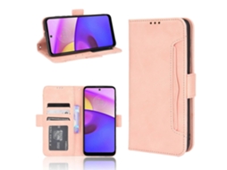 Capa De Celular Motorola Moto E40/e30/e20 Em Couro Sintético Com Textura De Bezerro, Formato Horizontal, Com Suporte, Compartimentos Para Cartões E Po
