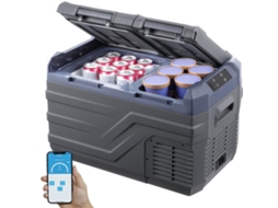 Jogo De Baú Refrigerado Portátil 25l Com Compressor E Dupla Zona Tekmaquinas