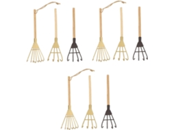 Conjunto De 9 Mini Ancinhos De Ferro Para Decoração De Jardim, Ferramentas De Jardinagem