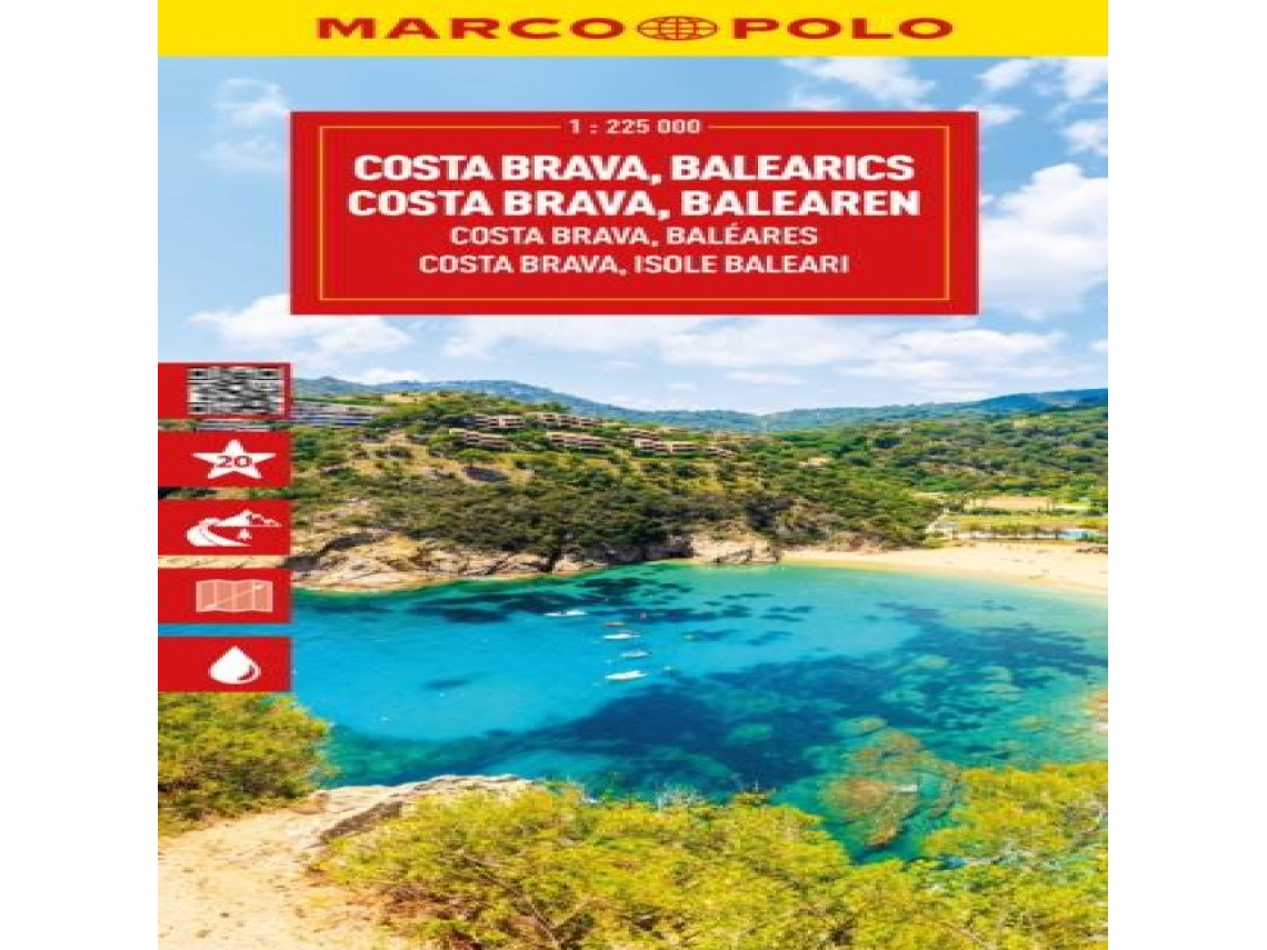 Livro Costa Brava Marco Polo Map de Marco Polo (Inglês)
