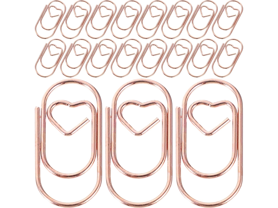 Conjunto de 100 mini clipes de metal para mesa e casa, fáceis de guardar e transportar, ideais para prender papéis e fazer anotações.