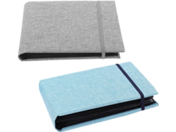 Cabilock 2 Peças Álbum De Fotos Em Colar Em Tecido Com Fermeture Elástica - 50 Pochettes Para Armazenamento