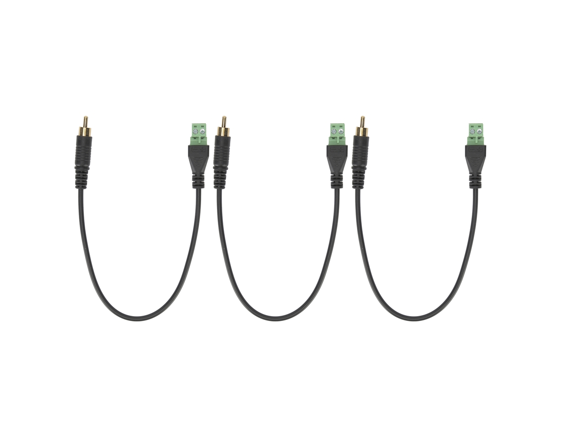 3 adaptadores convertidores de audio rca macho mono a hembra de 2 pines con tornillo