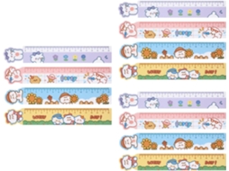 Conjunto De 12 Réguas Magnéticas Para Medir Altura Em Formato Animais