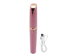 Depilador elétrico USB rosa para rosto e corpo