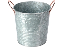Barreño Zinc Asas Cobre 22,5x18 Cm IPAE-PROGARDEN