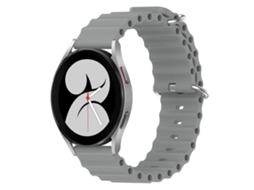 Pulseira De Silicone De Cor Sólida Estilo Oceano Para Samsung Galaxy Watch 4 (40 Mm X 20 Mm).