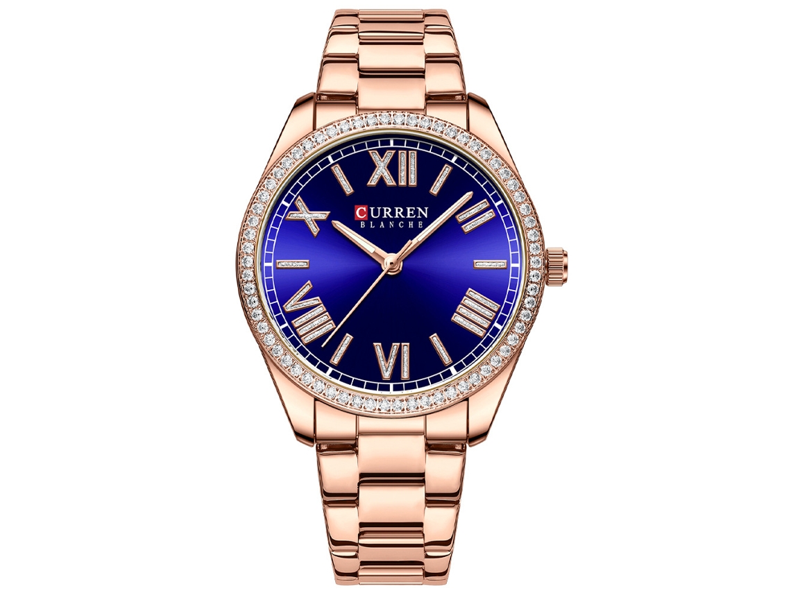 Relógio Feminino De Quartzo Com Pulseira De Aço, Design Simples, Numerais Romanos.