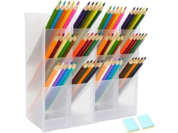 Porta, Canetas de Mesa, Organizador de Mesa, Conjunto Organizador de Mesa, Estojo para Lápis BRILVIBERA
