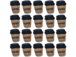 Lata de café com design exclusivo e estampa de mapa em cortiça resistente, decorativa e com uso prático como alfinete.