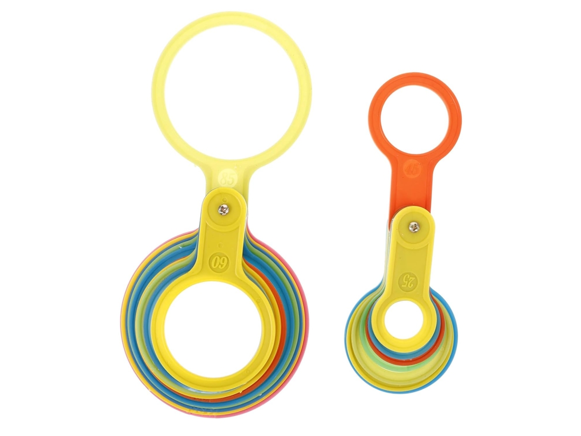 Conjunto De 2 Réguas Circulares Precisão Medir E Classificar Frutas, Com Design Fácil E Rápido Embalar