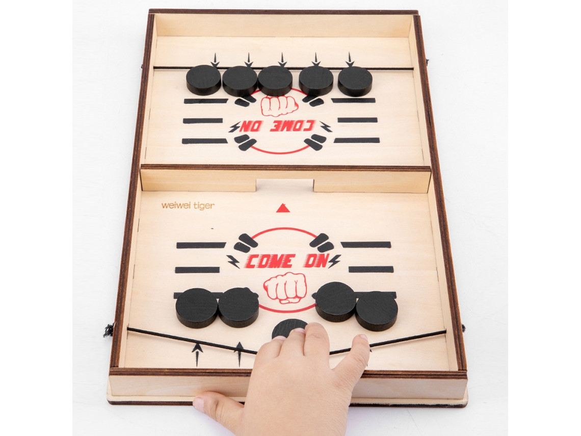 Primerox jogo de Mola de Madeira Portátil Fast Sling Game Toy para Mesa com Peças de Jogo