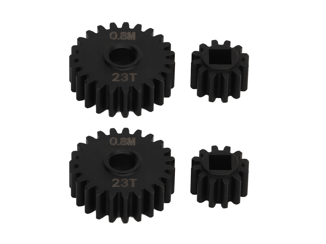 Mali engrenagem de Eixo Portal de Aço 12t 23t para Capra Scx10 Iii 1/10 Rc Crawler Peças de Upgrade