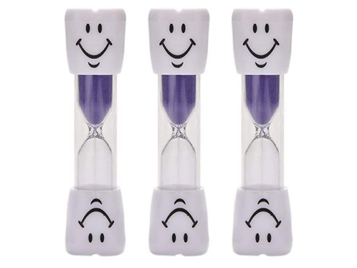 Temporizador de Escovação Ampulheta Dental de 3 Minutos para Crianças Temporizador de Areia para Escovar Os Dentes Roxo JEDBESETZT