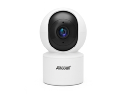Câmara De Segurança Wi Fi, Visão Noturna, Áudio Bidirecional E Deteção De Movimento Andowl Q Sx061 Branco