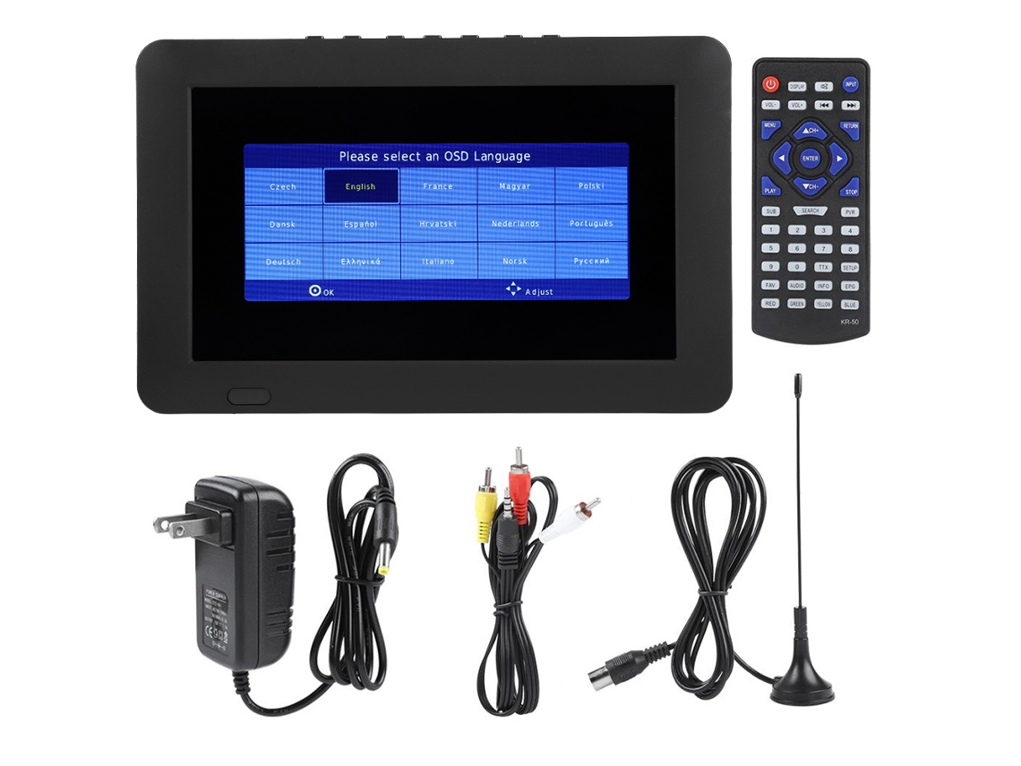 Tv Digital Portátil Com Tela 9 Polegadas Led Isdb