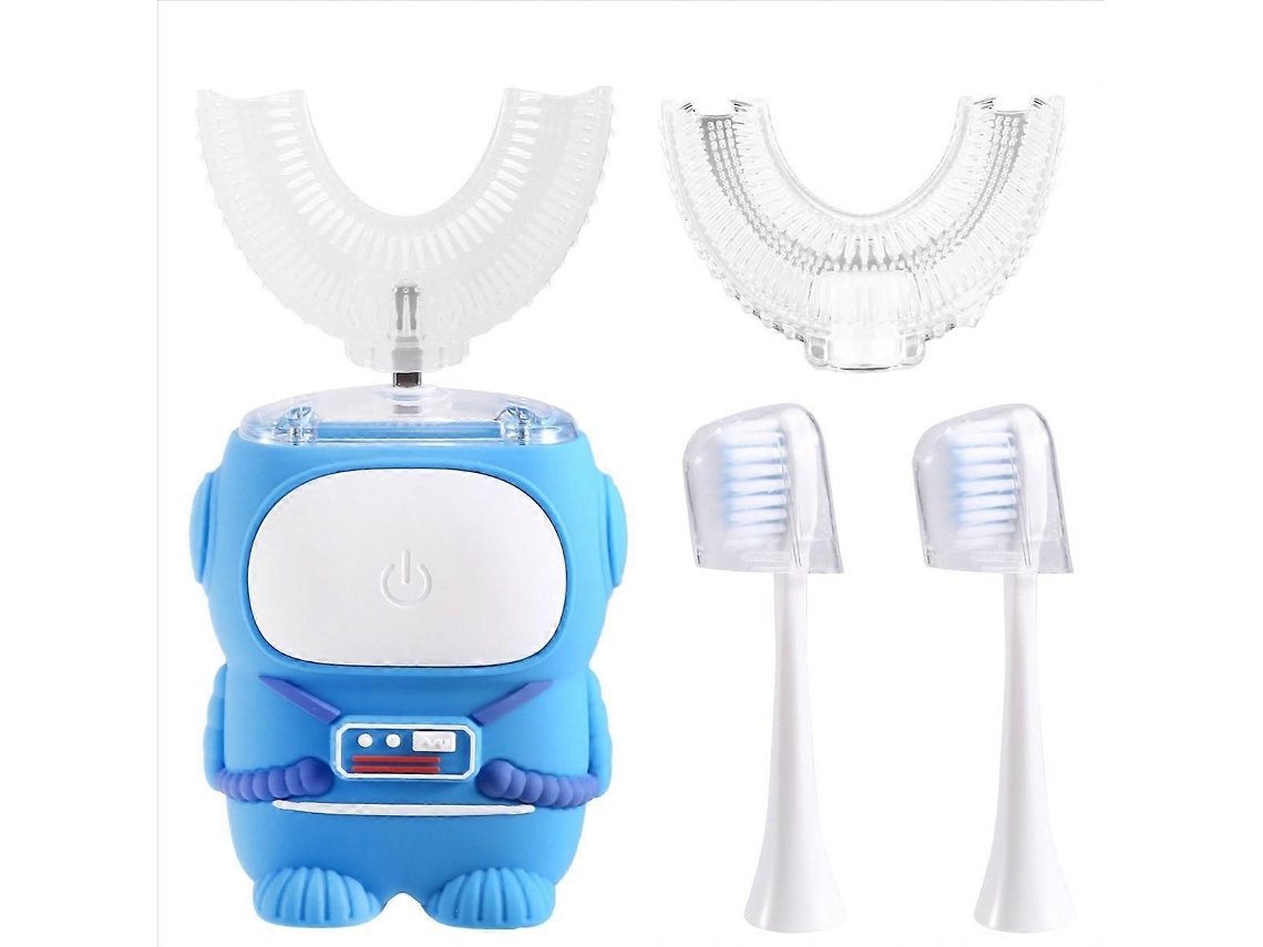 Escova De Dentes Elétrica Infantil Em Formato De U - Limpeza Automática De 360°