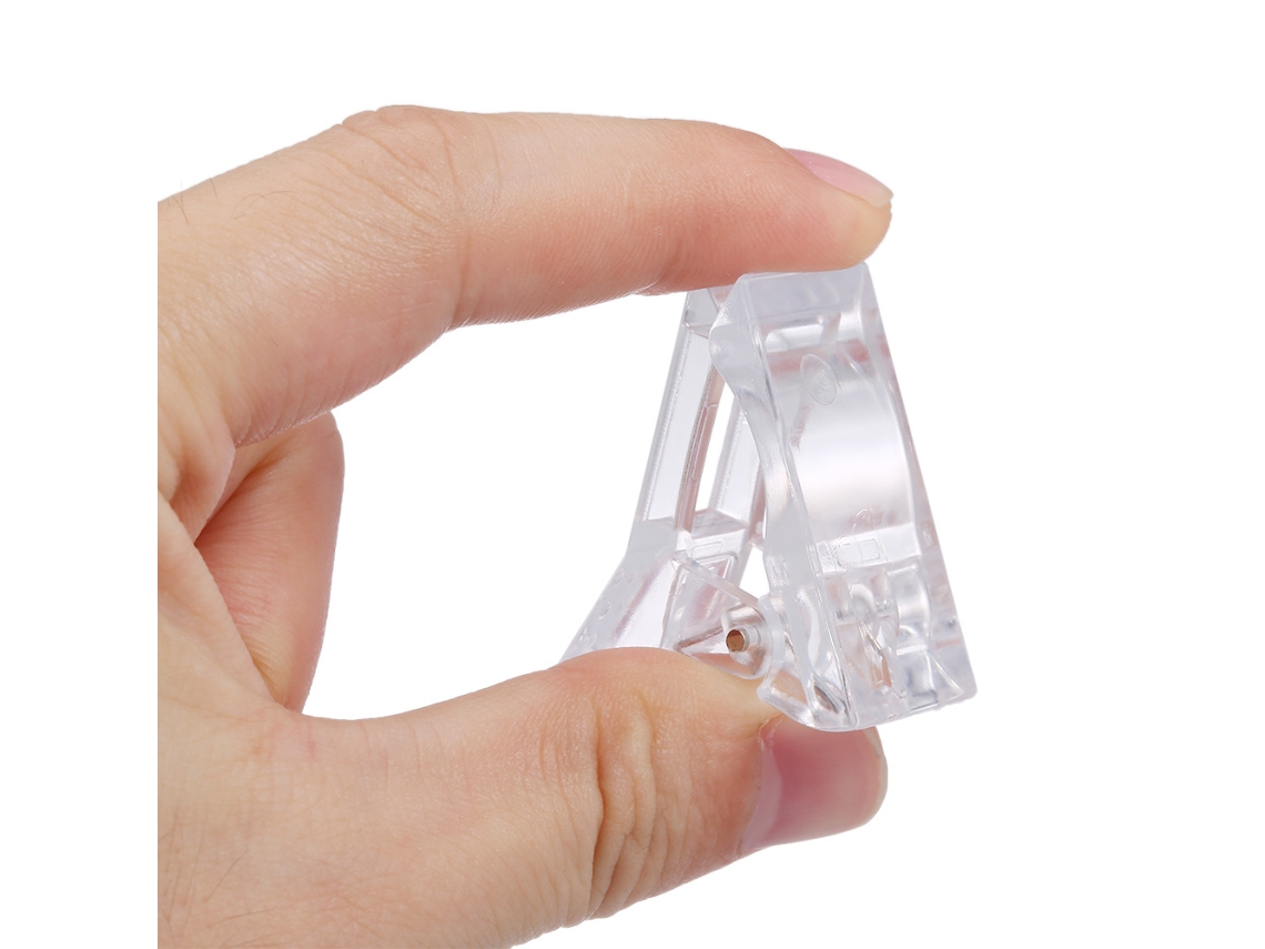 10pcs Clips Para Alongamento De Unhas Transparentes Com Gel Ferramenta De Manicure Artística Para Uso Profissional E Doméstico