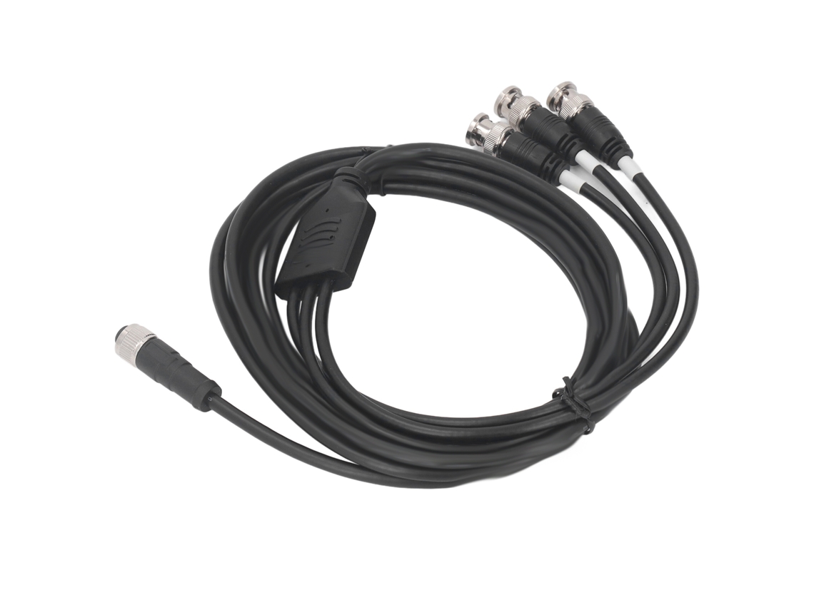 Sensor Vibração Triaxial Conector 4pin 3bnc 3m