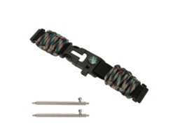 Pulseira de Paracord 6 em 1, Pulseira de Relógio, Iniciador de Fogo, Bússola WINNER