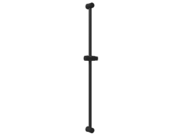 Conjunto 1 Suporte De Chuveiro Vidaxl Preto Aço Inoxidável (100 Cm)