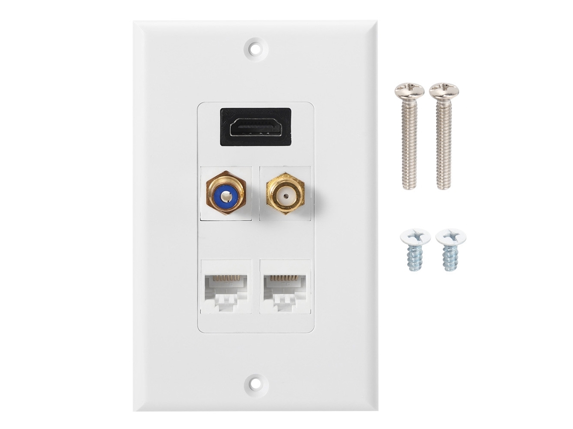 Laxiscreed Painel De Informação Hdmi Com Conector F, Rca E Cat5e, Padrão Americano