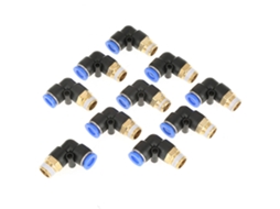 10 Peças Conector Rápido Neumático De Curva 8mm Rosca G1/4 Adaptador De Ar Peças