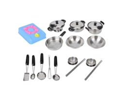 Mali brinquedo de Utensílios de Cozinha Infantil Simulação Aço Inoxidável Brincar de Cozinhar