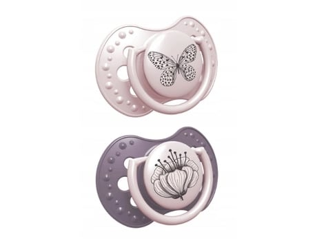 Chupeta Dinâmica De Silicone Lovi Botanic Girl 0 3m, Conjunto De 2 Canpol