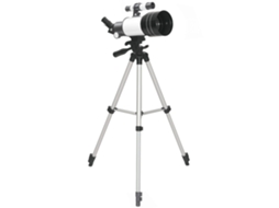 Telescópio com Lente de 70 Mm, Suporte Ajustável, Prateado BRILVIBERA