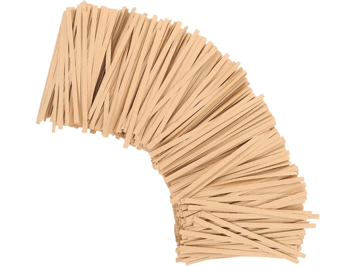 Arame De Papel Kraft Natural, 12 Cm, Pacote Com 500 Unidades