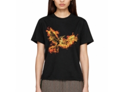 Rockinstone Hunger Games Movie Mockingjay Pt. 2 Pin Black Adult T-shirt Size:xl