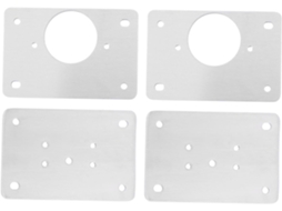 Kit Com 4 Placas De Reparo Dobradiças Em Aço Inoxidável Para Conserto