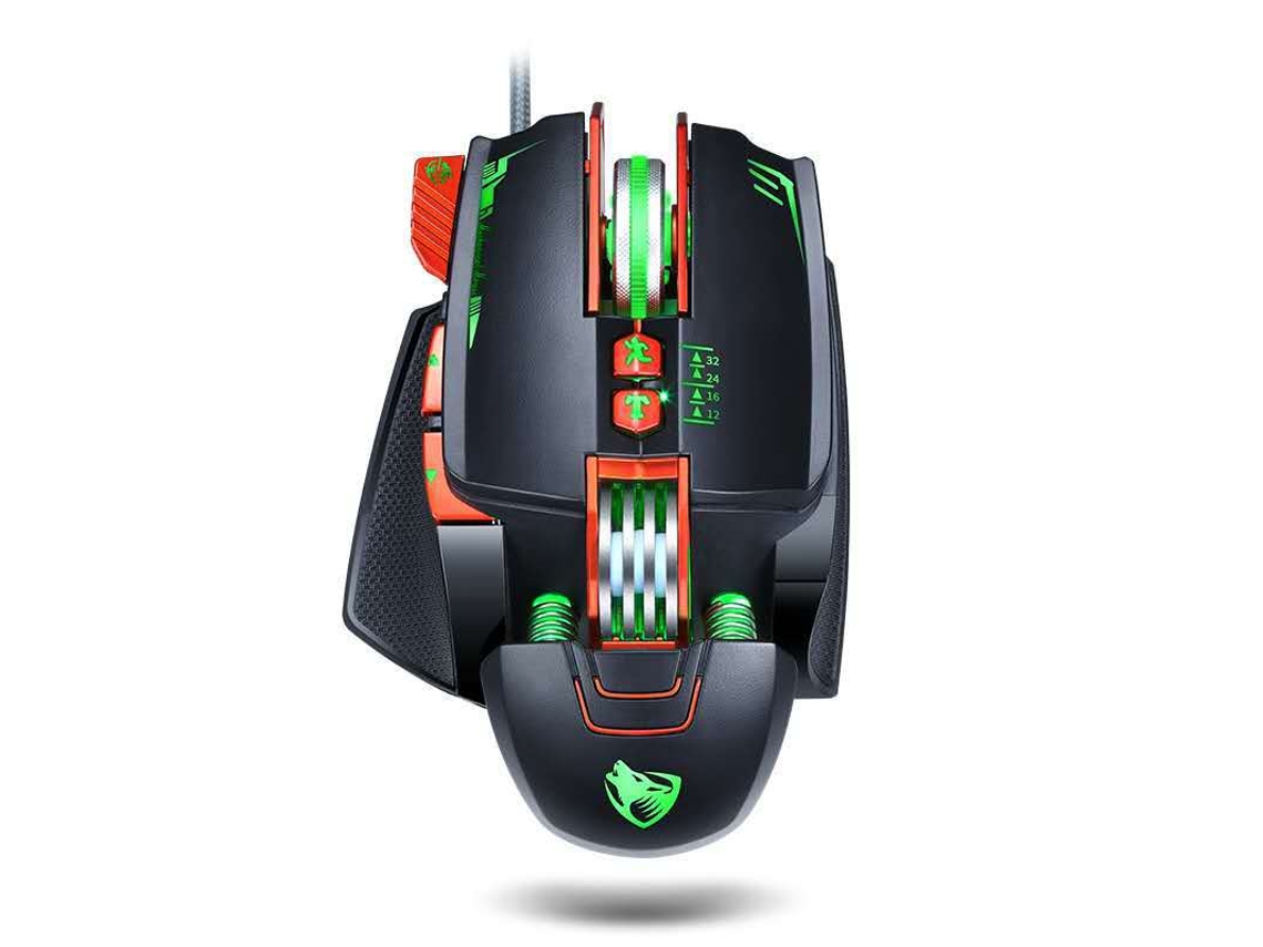 Rato Gaming JLTRUM V9 6400Dpi Negro