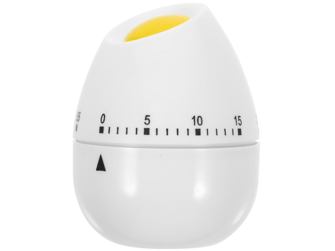 Temporizador Ovo Cozinha – Temporizador Mecânico – Lembrete Culinário – Abs – Branco