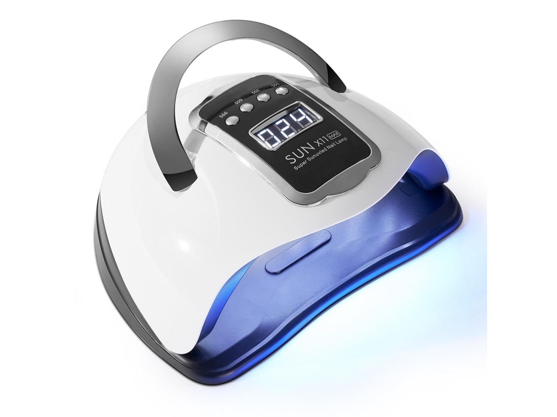 Lâmpada Uv Portátil 280w Para Unhas De Gel Com Sensor Automático 4 Temporizadores E Tela Lcd 66led