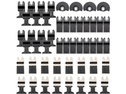 Conjunto De 50 Lâminas Oscilantes Para Multifunções Corte Preciso Em Madeira, Metal E Plástico Tekmaquinas