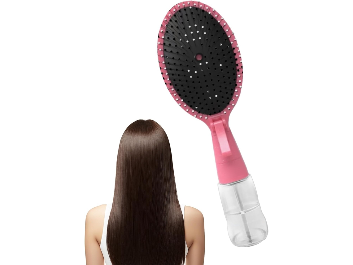 Escova Para Cabelos Cacheados Com Reservatório De Água Pente Spray Pneumático Multifuncional E Tudo Em Um Mulheres