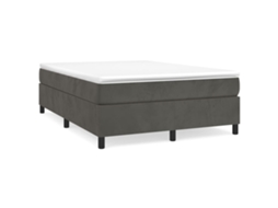 Box Spring Bed Frame, Box Spring Bed Frames Vidaxl Cinzeto Veludo (140 X 190 Cm)