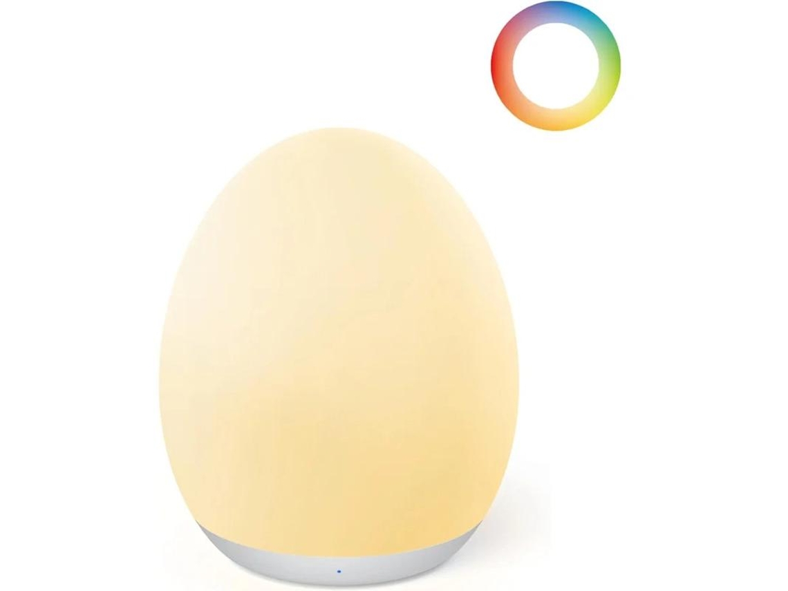 Luz Noturna Para Crianças Luz De Ovo Para Berçário Com 7 Cores Rgb Mutáveis ​​e Escurecimento Contínuo Luz De Torneira Recarregável Com Yizhood