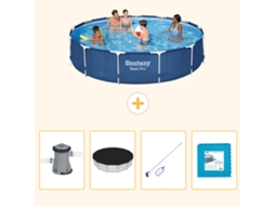 Bestway Piscina Bestway Steel Pro Redonda - 396x84 Cm - 5-peças S191