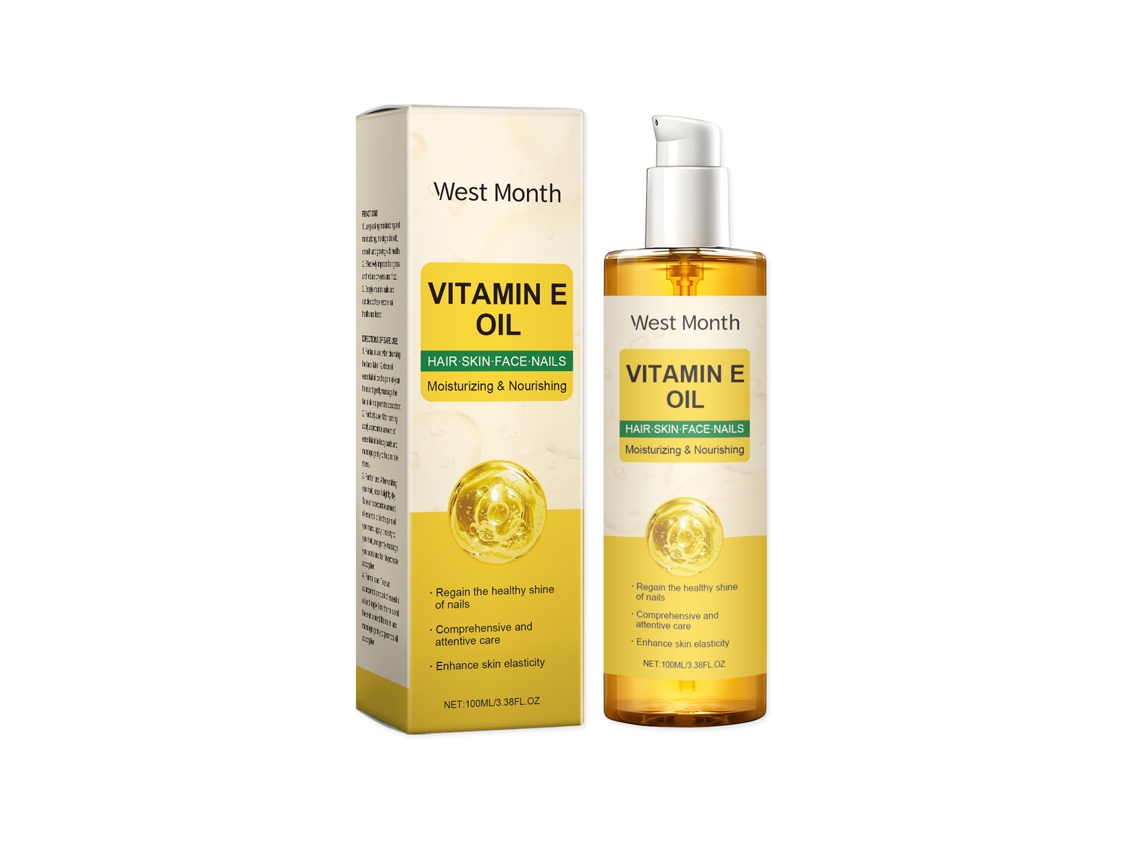 Óleo Corporal LAXISCREED Vitamina e para Cuidado Total de Pele, Cabelos e Unhas