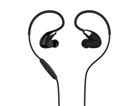 DIVACORE Fones de Ouvido Bluetooth Esportivos Blueskull Preto