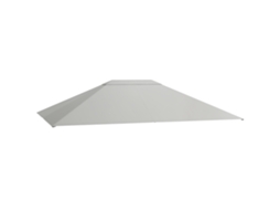 Cobertura substituição CHEZMOI para gazebo 3x4m, tecido poliéster, resistente UV, cinza claro