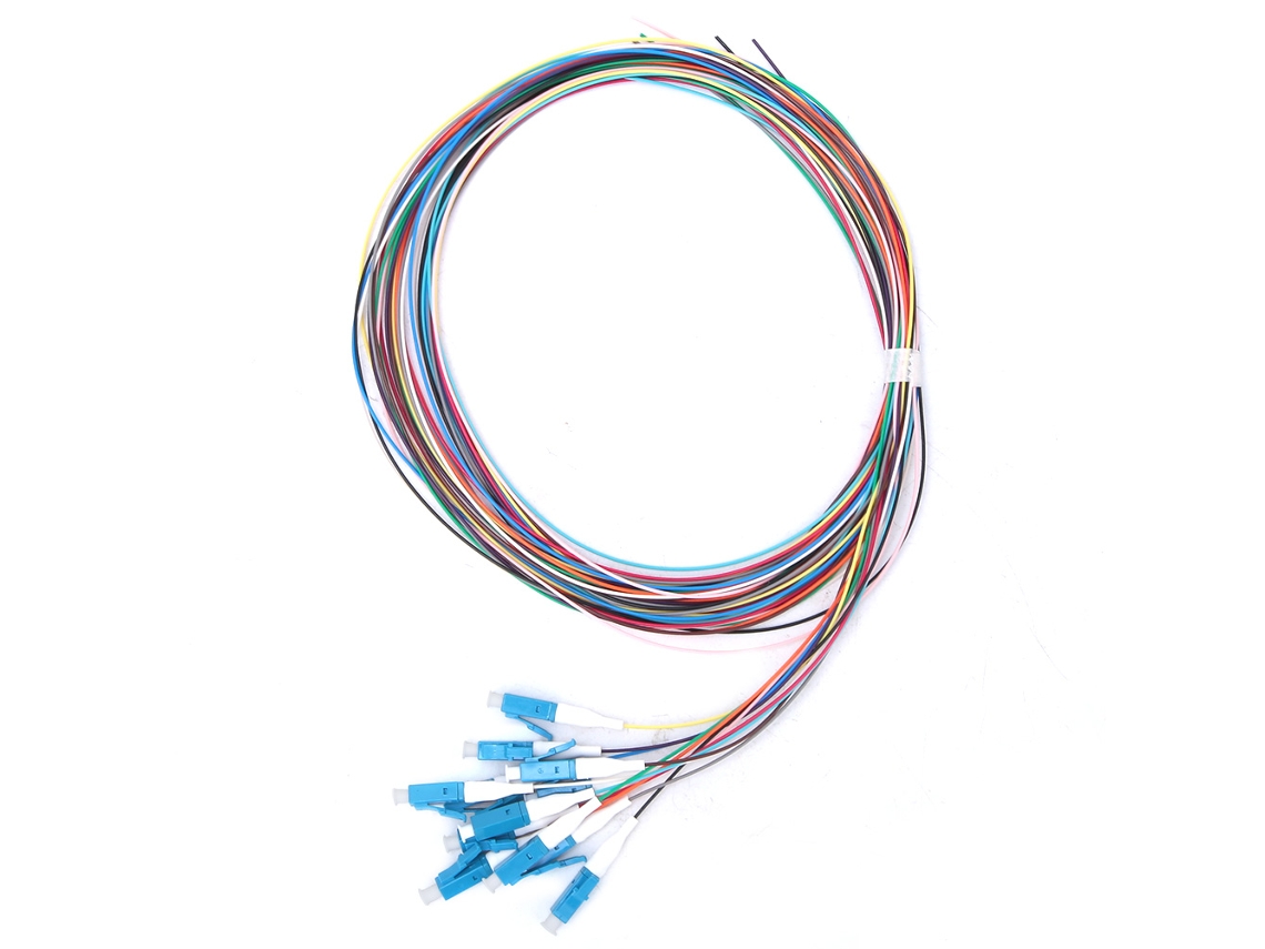 Cabo Pigtail De Fibra Óptica Lc/upc Monomodo De 12 Núcleos Com Baixa Perda De Inserção, 1,5 M Aquaforge