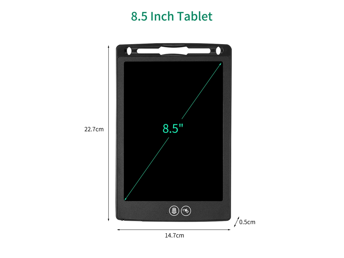 2026 tablet Lcd de Escrita 8.5 Polegadas com Caneta Magnética para Crianças 3 6 Anos Brincadeira Educativa Presente de Dia Das Crianças